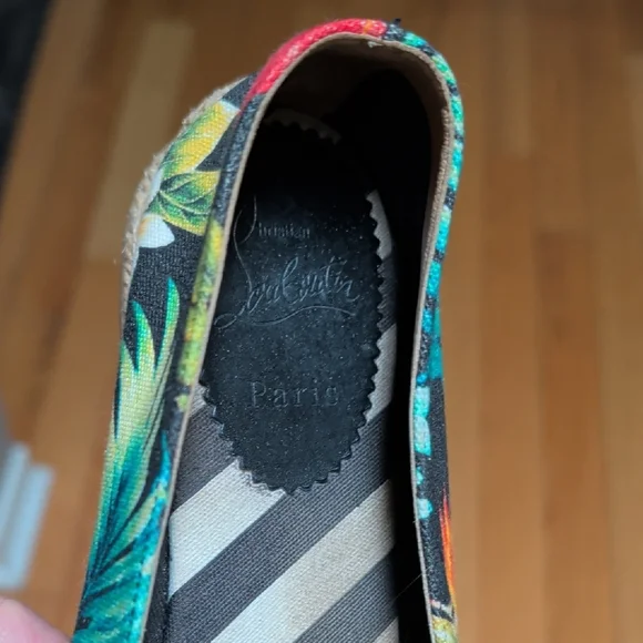 Christian Louboutin Multicolor Floral Espadrilles - Picture 8 of 12